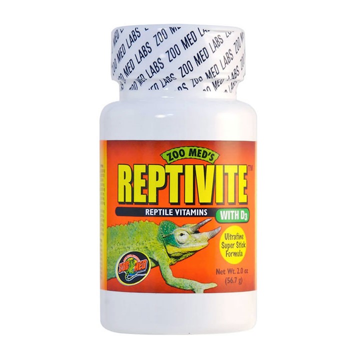 Вітамінна підкормка Zoo Med Reptivite [Вітаміни та мікроелементи в порошку для всіх видів рептилій, черепах, ящірок] (56 г)